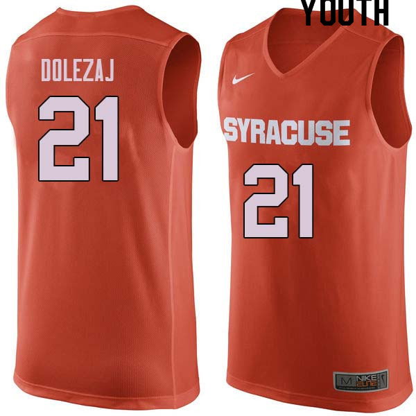 Youth #21 Marek Dolezaj Syracuse Orange College Basketball Jerseys Sale-Orange